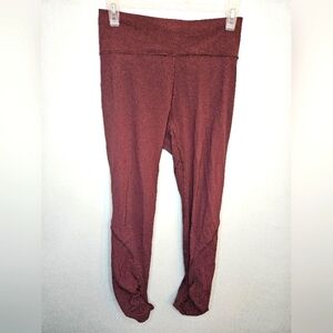 Lululemon Leggings Play Off The Pleats Redwood 25 PantPurple Red Size 6G…